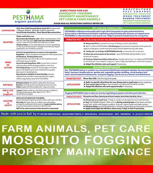 pesthama peticide for mosquito fogging