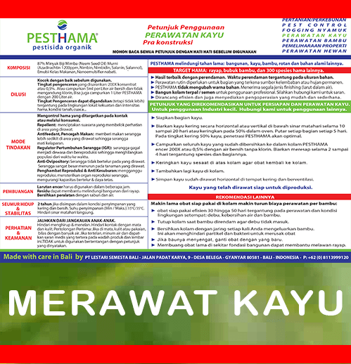 pesthama petunjuk kayu