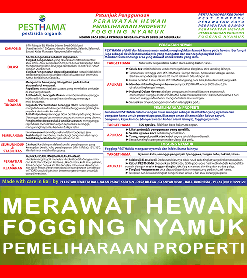 pesthama petunjuk hewan fogging